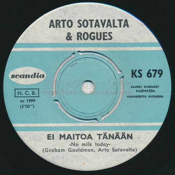 Arto Sotavalta ja Rogues - Ei maitoa tänään