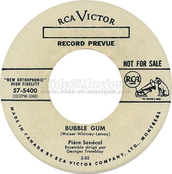 Pière Sénécal - Bubble gum