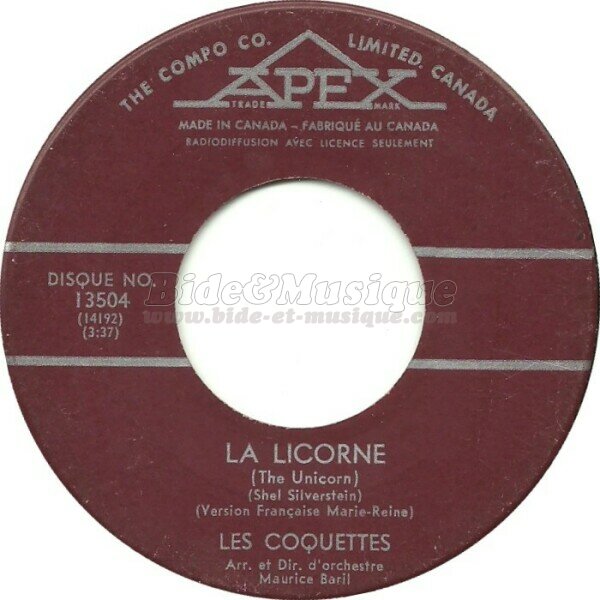 Coquettes, Les - V.O. V.F. (version anglophone)