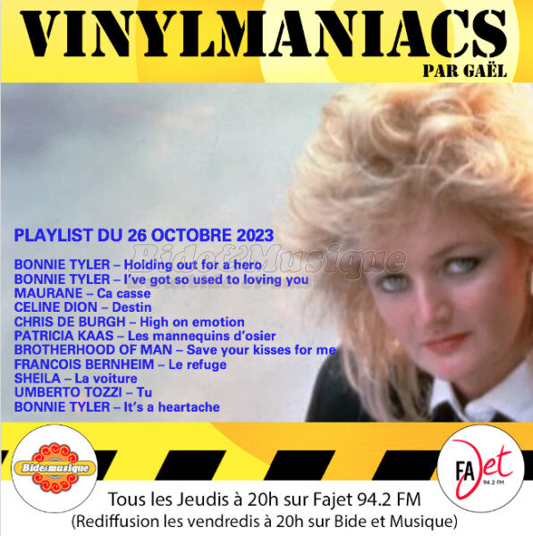 Vinylmaniacs - Emission n°278 (26 octobre 2023)