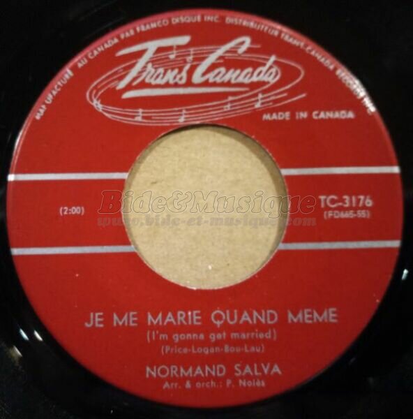 Normand Salva - Je me marie quand même