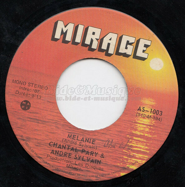 Chantal Pary & André Sylvain - B&M chante votre prénom