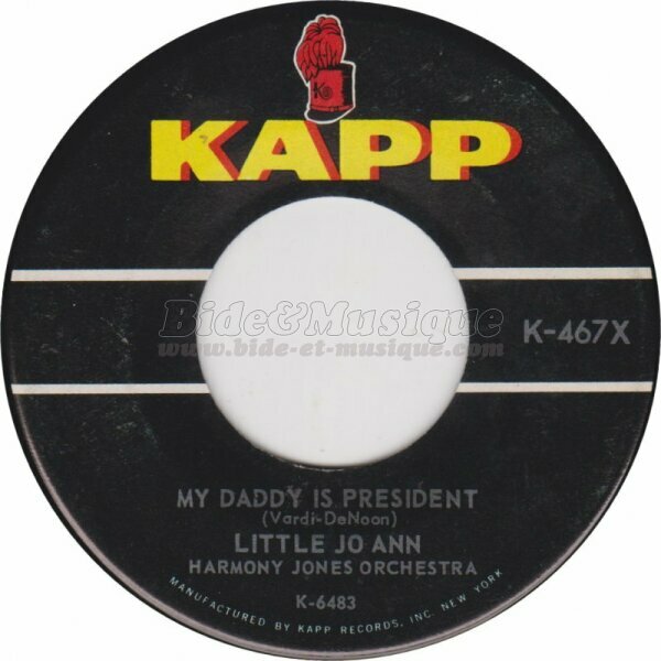 Little Jo Ann - My Daddy is President