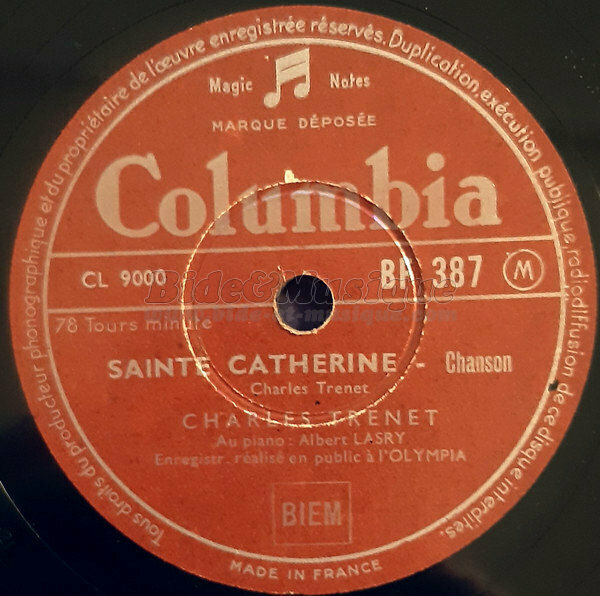 Charles Trenet - Sainte Catherine