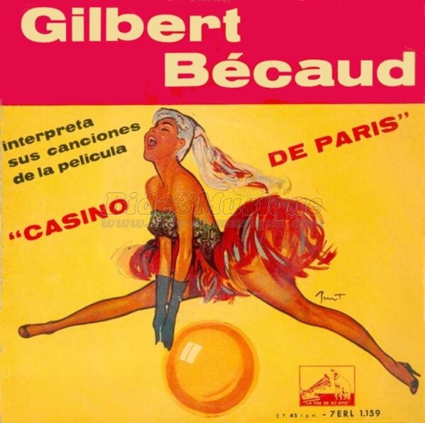 Gilbert Bécaud et Claire Leclerc - Square Séverine
