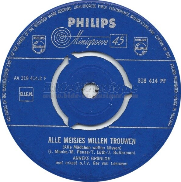 Anneke Grönloh - Alle meisjes willen trouven