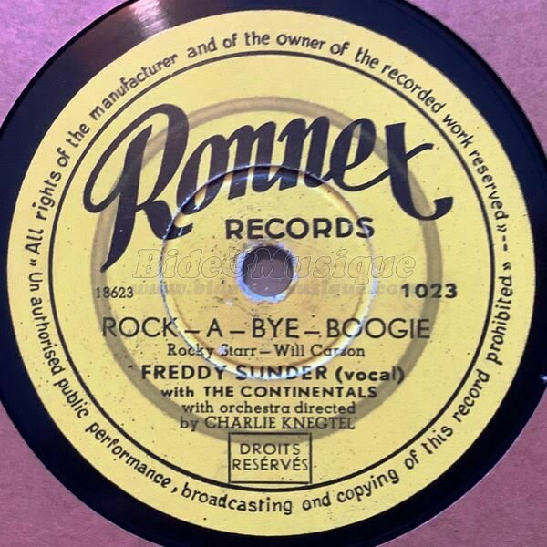 Freddy Sunder - Rock a bye boogie