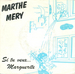 Pochette de Marthe Méry - Je vous ai reconnu