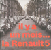 Pochette de Publicité - Il y a 1 mois la Renault 5